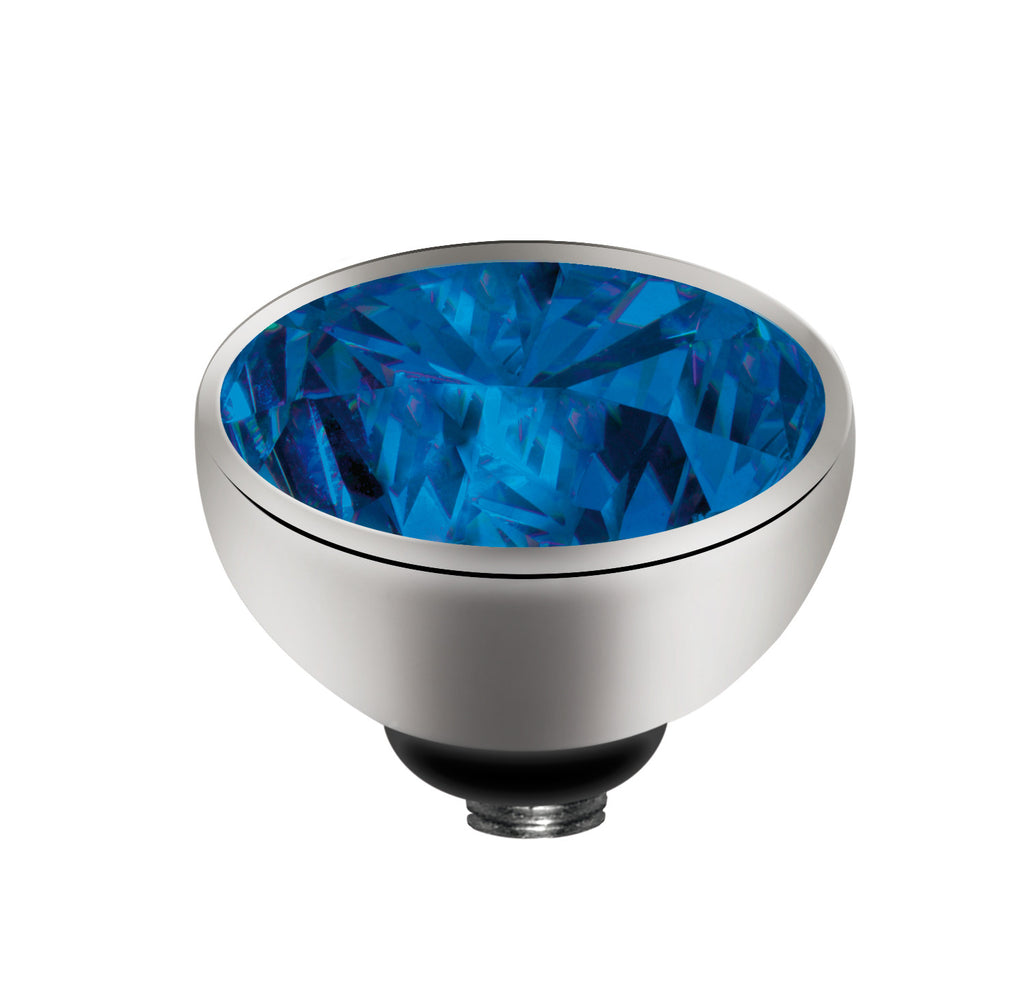 MelanO blue/ss interchangeable 6mm gem - Ellimonelli