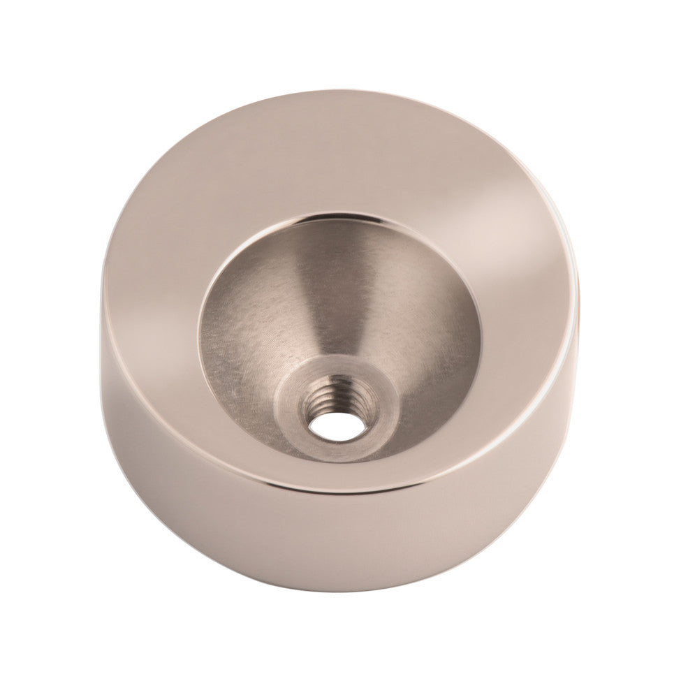 MelanO stainless steel 14mm plain round pendant - Ellimonelli