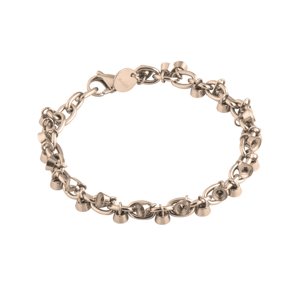 MelanO rose gold collector 26 charm bracelet - Ellimonelli