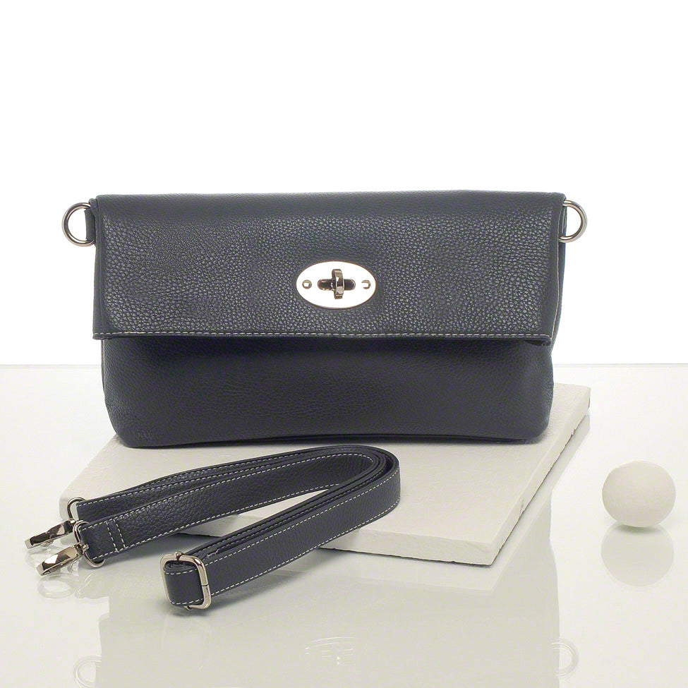 Kris-ana grey hand or shoulder clutch complete with tote 